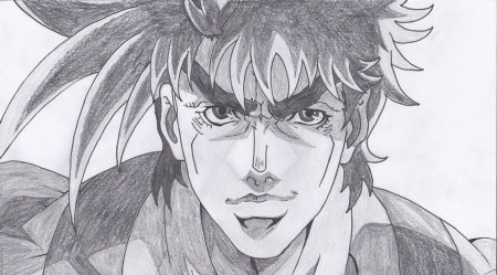 Джозеф Джостар карандашом