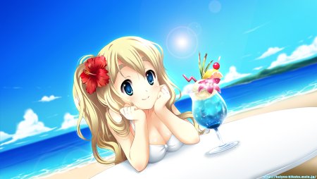 Аниме девушки на море