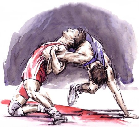 Борцы греко-римской борьбы