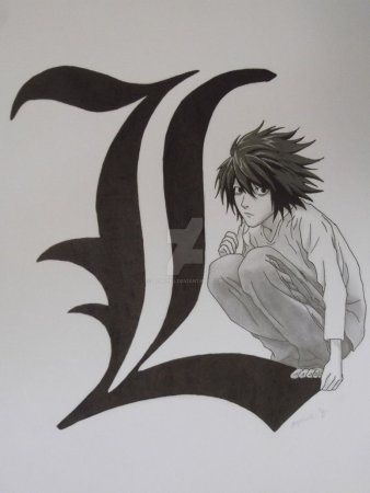 Кира тетрадь смерти тату