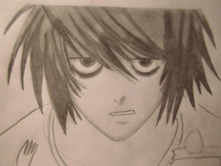 L тетрадь смерти срисовкаэ