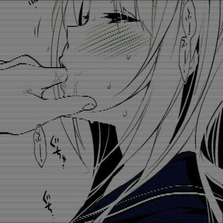 Аниме чб в полоску