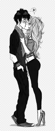 Anime Kiss чб