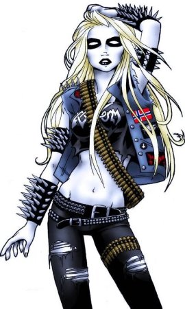 Парень панк арт