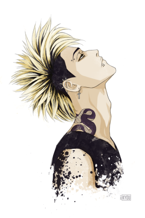 Парень с ирокезом