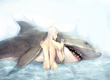 Люди акулы арты