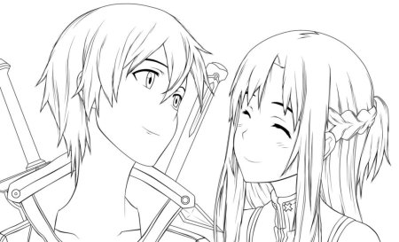 Sword Art online Кирито и Асуна