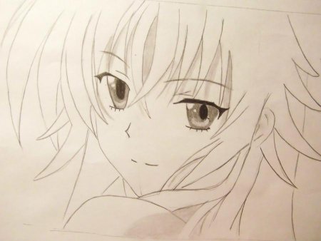 Аниме рисования школы карандашом