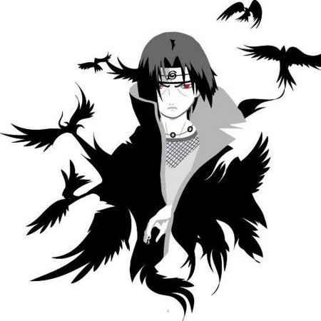 Итачи Учиха вороны