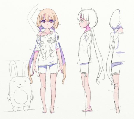 Аниме референс в полный рост лоля для рисования