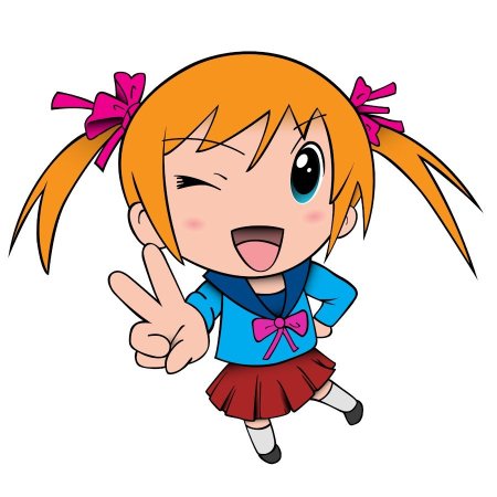 Аниме дети на прозрачном фоне