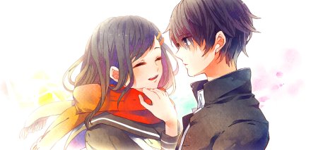 Картинки аниме парень и девушка