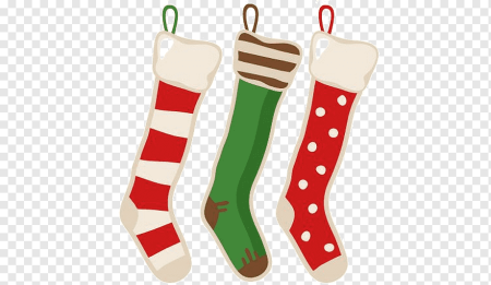 Новогодние носки на веревке