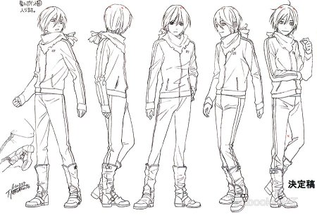 Эскизы аниме персонажей