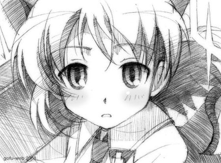 Аниме штриховка