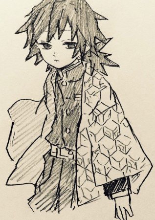 Приоткрытые губы карандашом