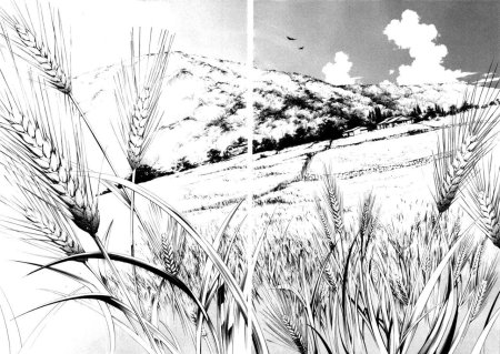 Пряди волос карандашом