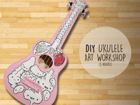 Укулеле Эстетика с наклейками