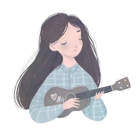 Девушка с укулеле