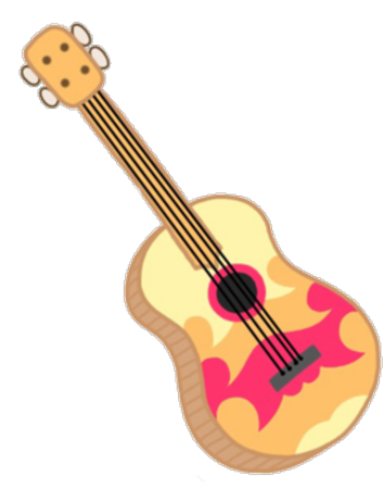 Укулеле рисунок на прозрачном фоне