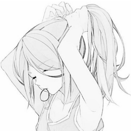 Аниме черно белое для срисовки