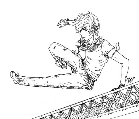 Паркур рисунки карандашом