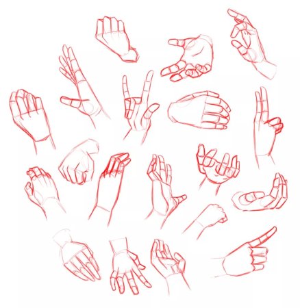 Кисти рук для рисования