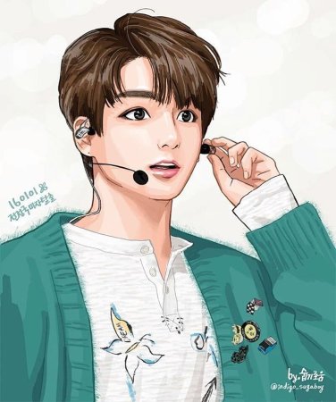 Рисунки BTS Чонгук аниме