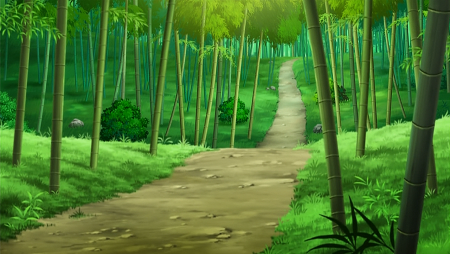 Бамбуковый лес аниме