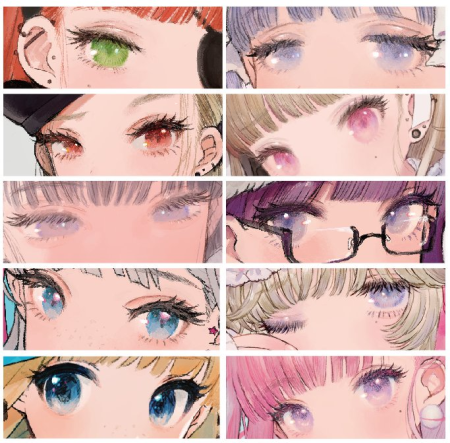 Ресницы в стиле аниме