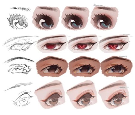 Накладные ресницы рисунок