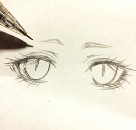 Как нарисовать реснички аниме