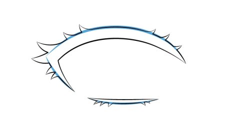 Кисть ресницы для Procreate