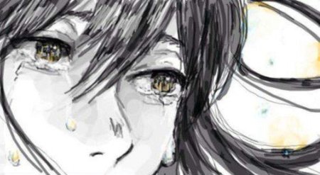 Девушка плачет рисунок карандашом