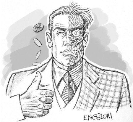 Двуликий Харви Дент арты