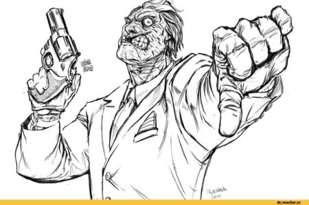 Двуликий Харви Дент комикс