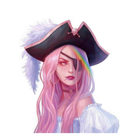 Аниме девушка пират