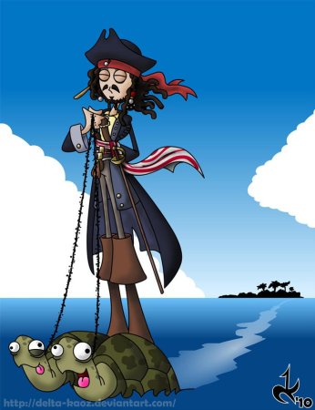 Капитан Джек Воробей аниме