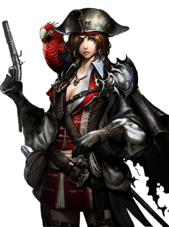 Девушка Капитан пиратов
