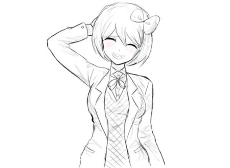 Сайори Данганронпа спрайты