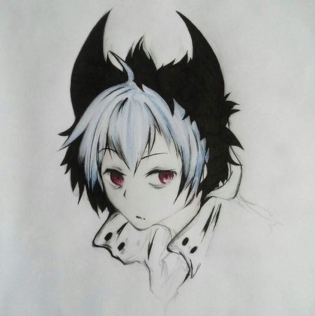 Сервамп куро нарисовать