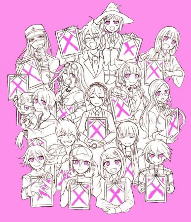 Раскраски аниме Данганронпа