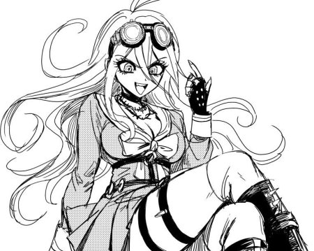 Миу Ирума черно белая