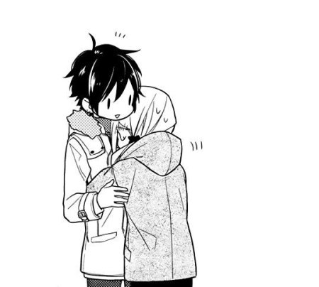 Хоримия Миямура черно белый