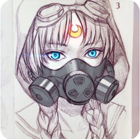 Маска противогаз аниме