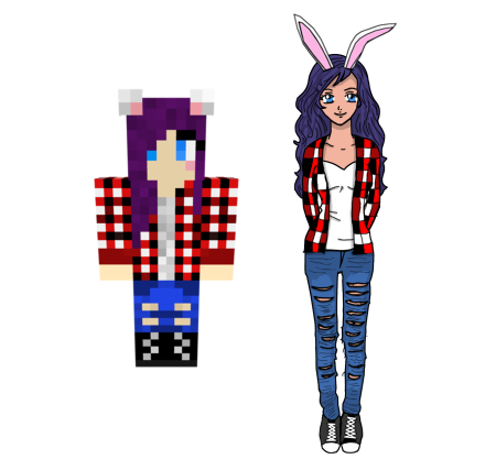 Скин в стиле аниме