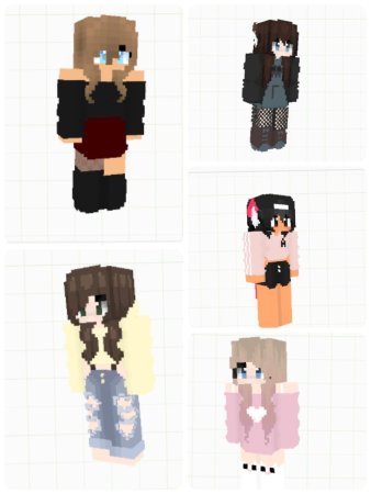 Скины для девочек аниме