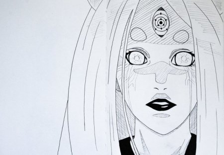 Кагуя Наруто портрет