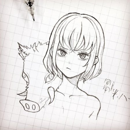 Иноске рисунок для срисовки