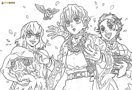 Раскраски аниме иноски